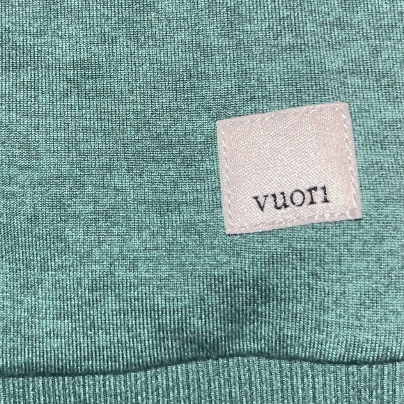 💕 VUORI LIKE NEW WOMEN'S LONG-SLEEVE HALO CREW IN CELANDON HEATHER - Sz LARGE - Picture 9 of 12
